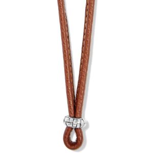 Charm Necklaces & Holders |  Leather Amulet Necklace Charm Necklaces & Holders Brown