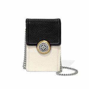 Crossbodies |  Ferrara Daytime Phone Organizer Crossbodies Black-White