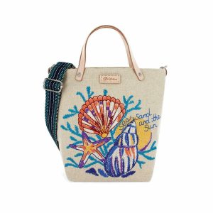 Crossbodies |  Sea Sand Sun Embroidered Medium Messenger Bag Crossbodies Crossbodies