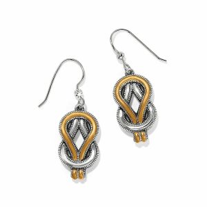 Earrings |  Interlok Harmony Two Tone French Wire Earrings Jewelry Earrings