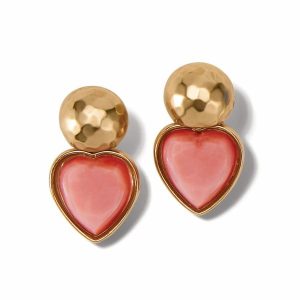 Earrings |  Loving Heart Post Drop Earrings Earrings Earrings