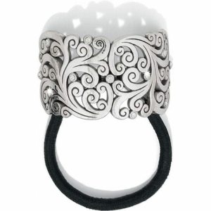 Hair Accessories |  Madrid Lace Ponytail Holder Jewelry Black