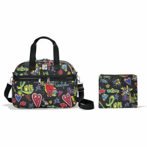 Luggage & Travel |  Love Scribble Jetsetter Duffel Handbags Luggage & Travel