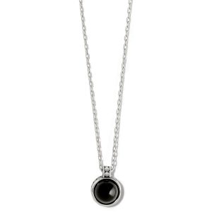 Necklaces |  Pebble Dot Onyx Short Necklace Jewelry Necklaces