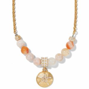 Necklaces |  Sunset Cove Short Necklace Jewelry Gold-Pink