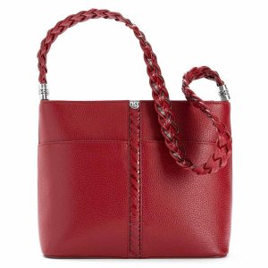 Shoulder Bags |  Beaumont Square Bucket Bag Handbags Lipstick-Metallic Silver