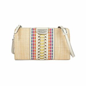 Straw |  Andalusia Straw Pouch Handbags Natural-Multi