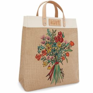 Totes |  Bella Bouquet Burlap Tote Handbags Multi