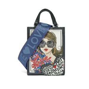 Totes |  Fashionista Cover Girl Mini Tote Handbags Multi