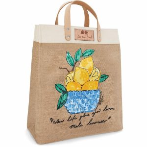 Totes |  Main Squeeze Burlap Tote Handbags Multi