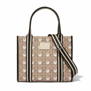 Totes |  Woven Hearts Canvas Carry All Handbags Multi