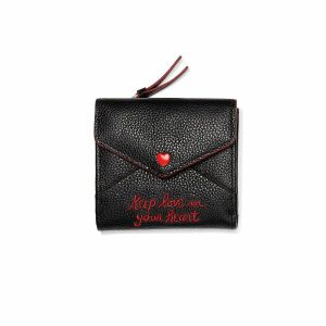 Wallets & Card Cases |  All My Lovin’ Compact Wallet Handbags Black