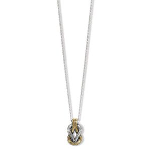 Necklaces |  Interlok Harmony Two Tone Petite Necklace Jewelry Necklaces