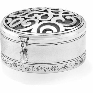 Jewelry Holders |  Skribbel Round Trinket Box Jewelry Jewelry Holders